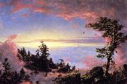 Frederic Edwin Church Above the Clouds at Sunrise oil on canvas